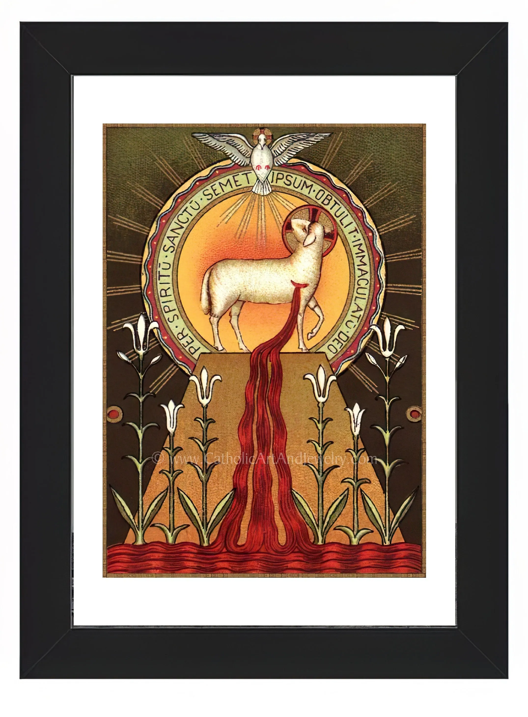 Blood of the Lamb – Benedictine Beuron Art – Catholic Art Print – Archival Quality
