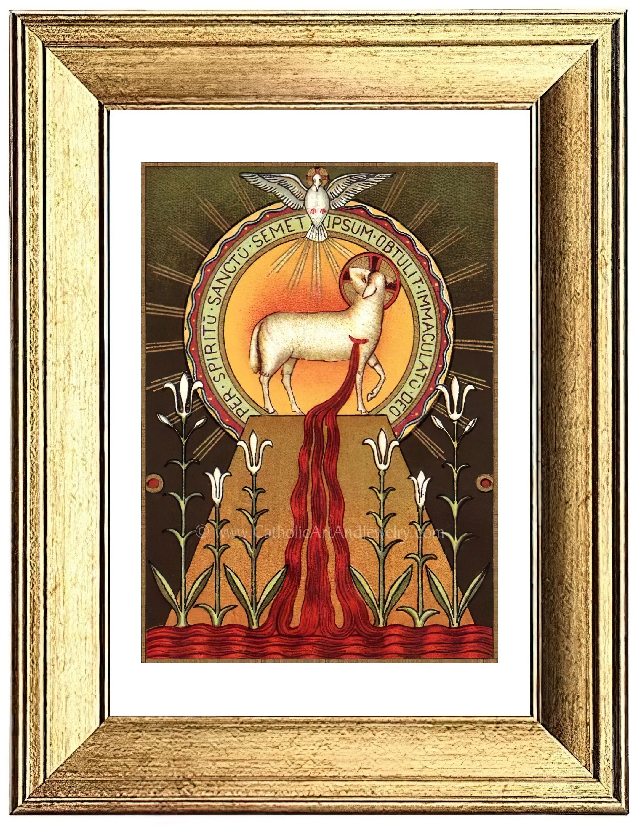 Blood of the Lamb – Benedictine Beuron Art – Catholic Art Print – Archival Quality