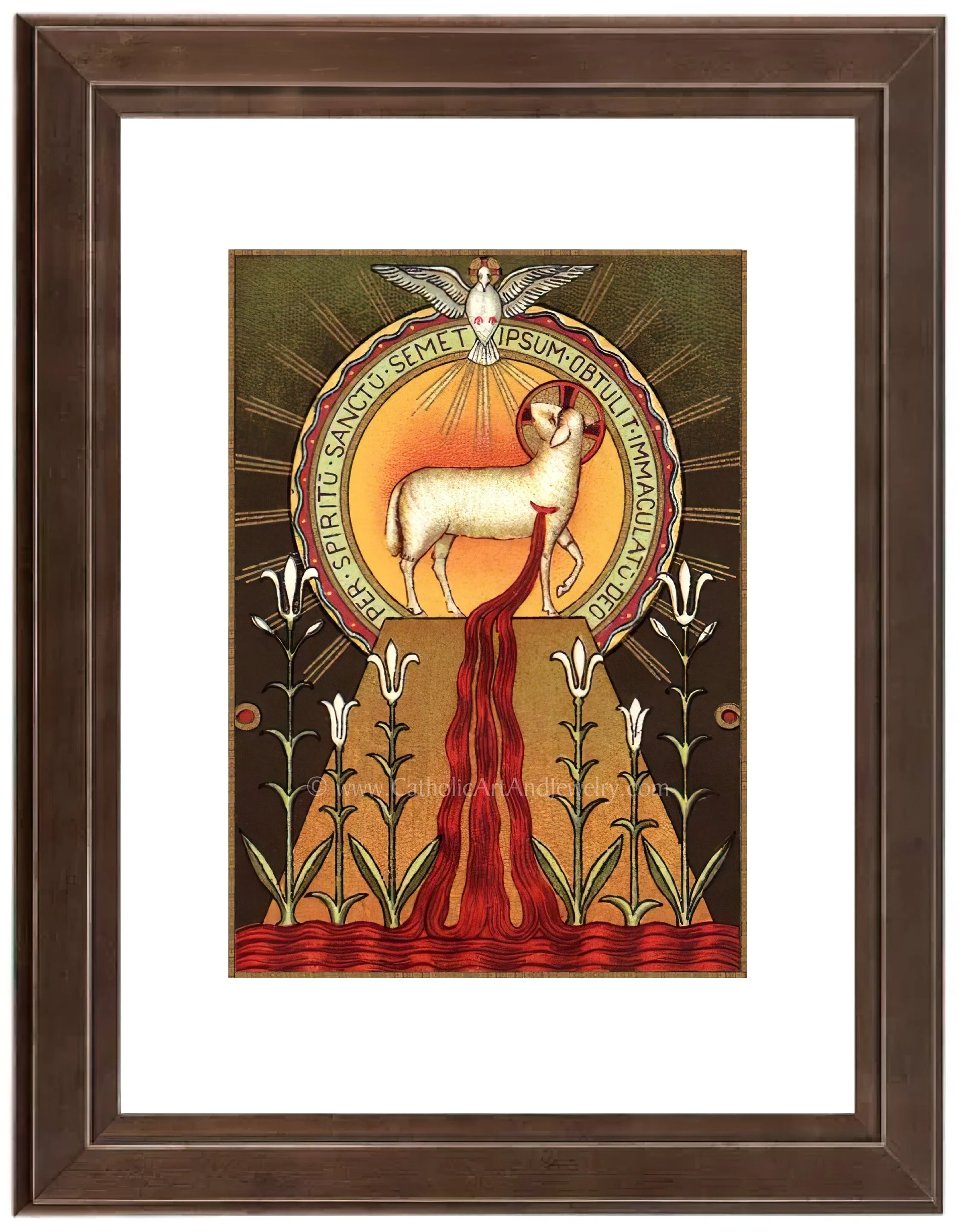 Blood of the Lamb – Benedictine Beuron Art – Catholic Art Print – Archival Quality