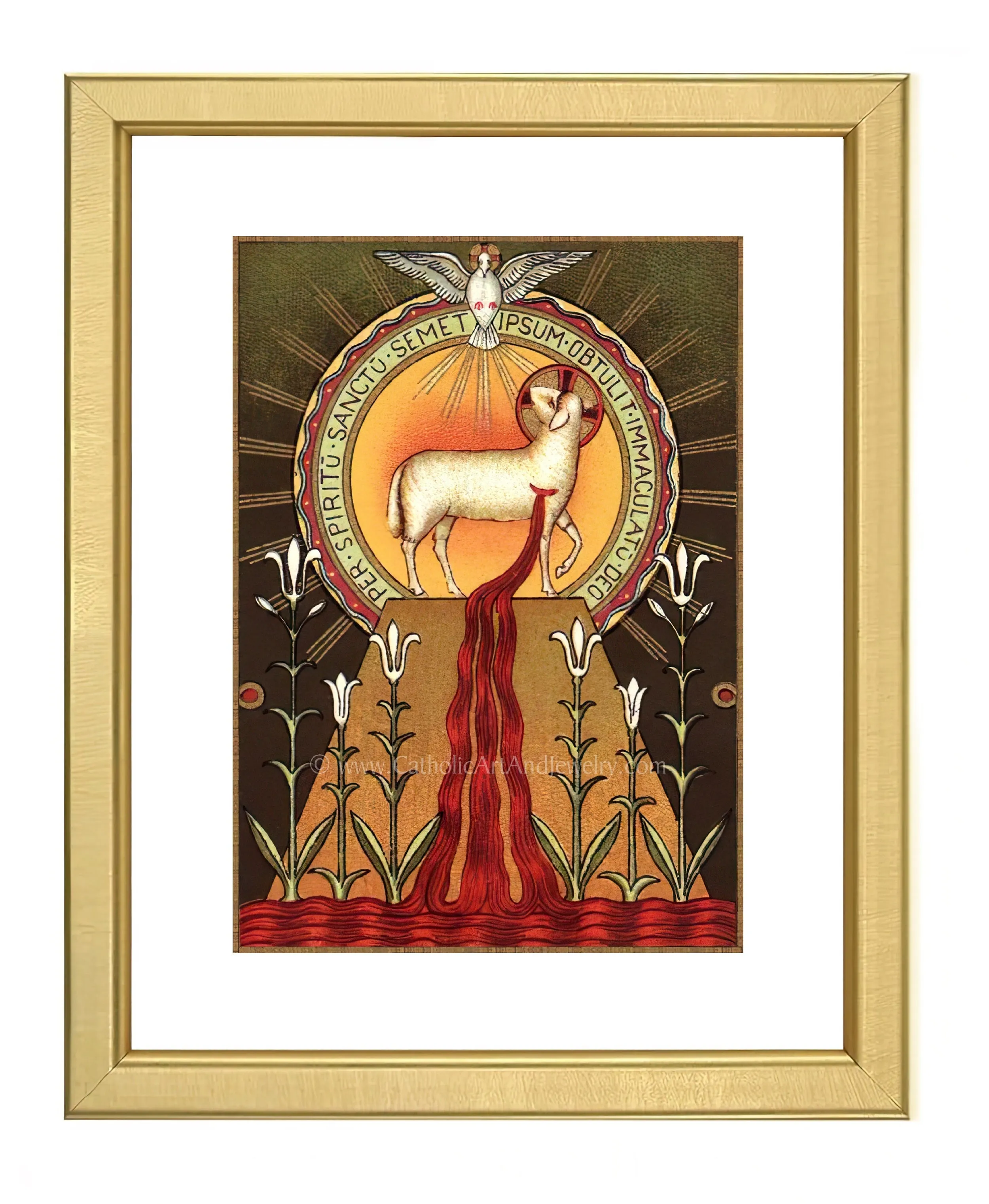Blood of the Lamb – Benedictine Beuron Art – Catholic Art Print – Archival Quality