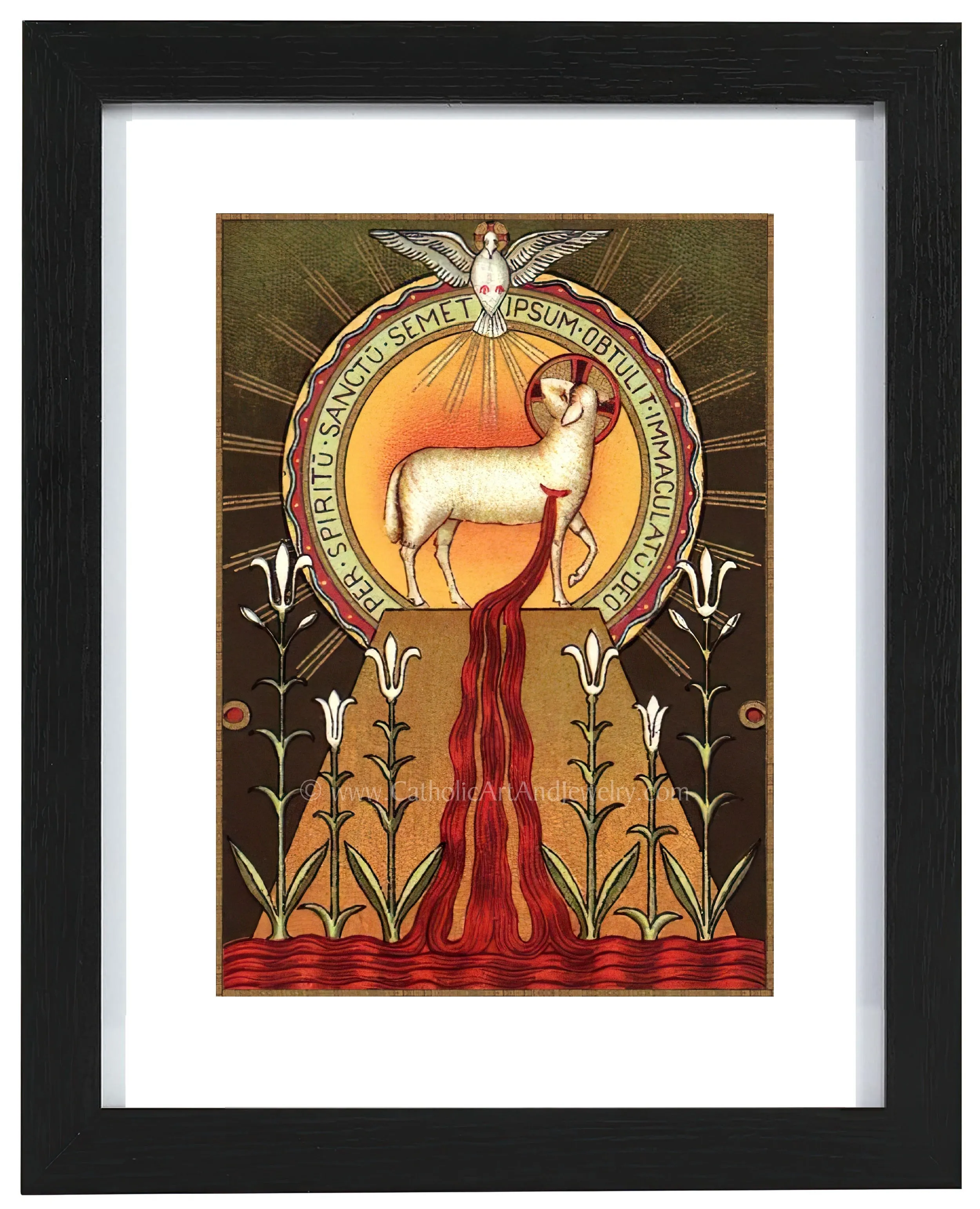 Blood of the Lamb – Benedictine Beuron Art – Catholic Art Print – Archival Quality