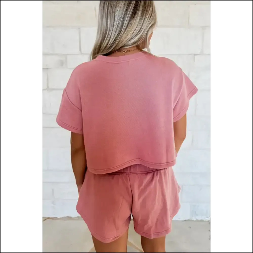 Blossom Cropped Tee Set: Needful Things Made  Chic 🌸💀