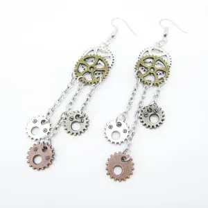 Boucles d'oreilles Steampunk Vintage