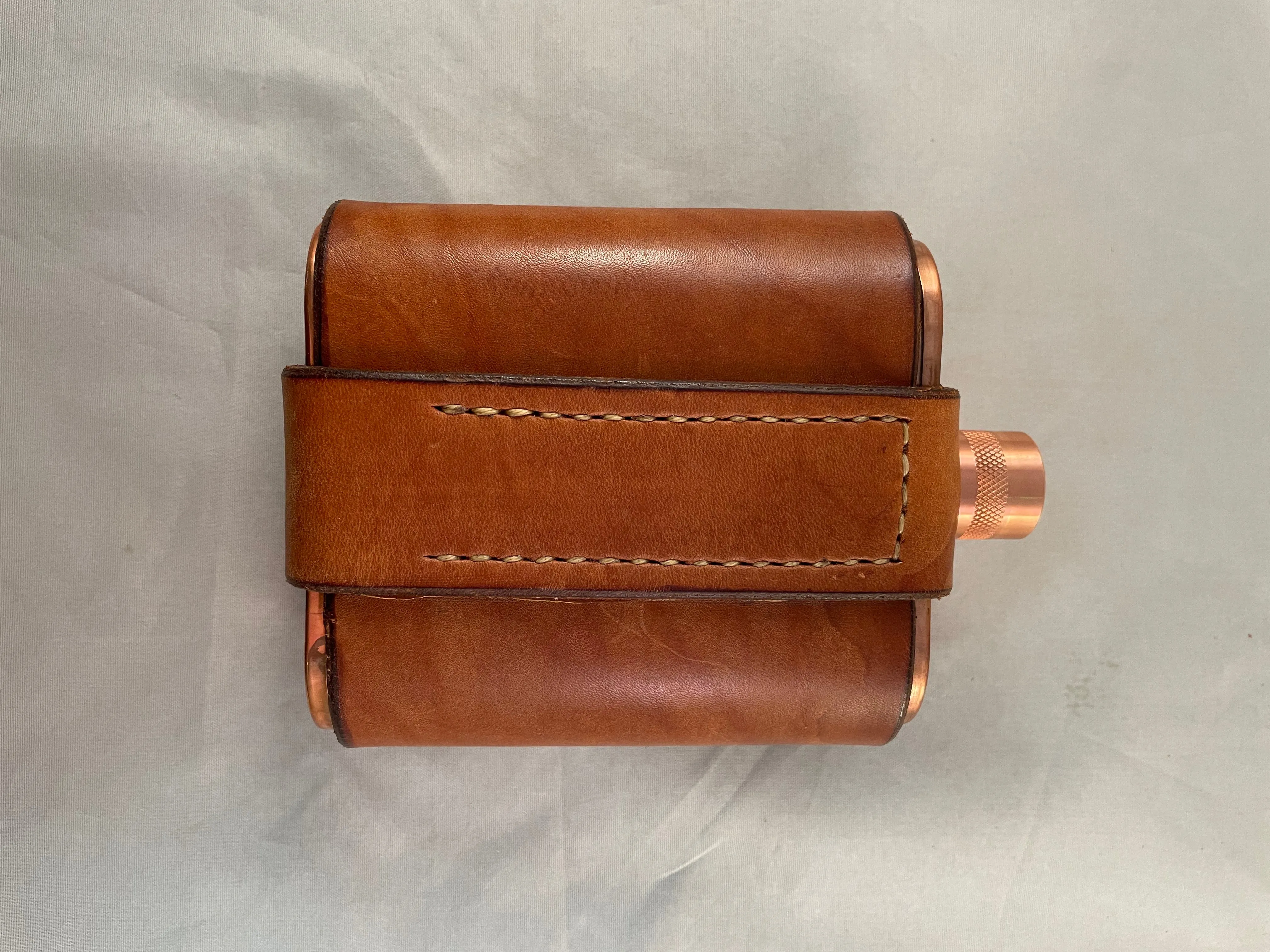 Brown Leather Flask