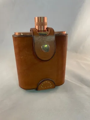 Brown Leather Flask