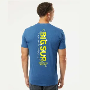 BSIM Men's Fashion Tee -Heather Cool Blue- Course