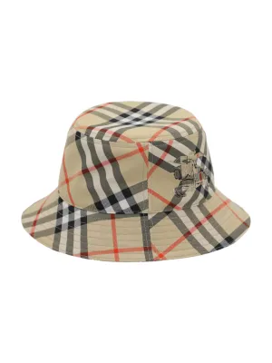 Burberry Check Bucket Hat in Sand