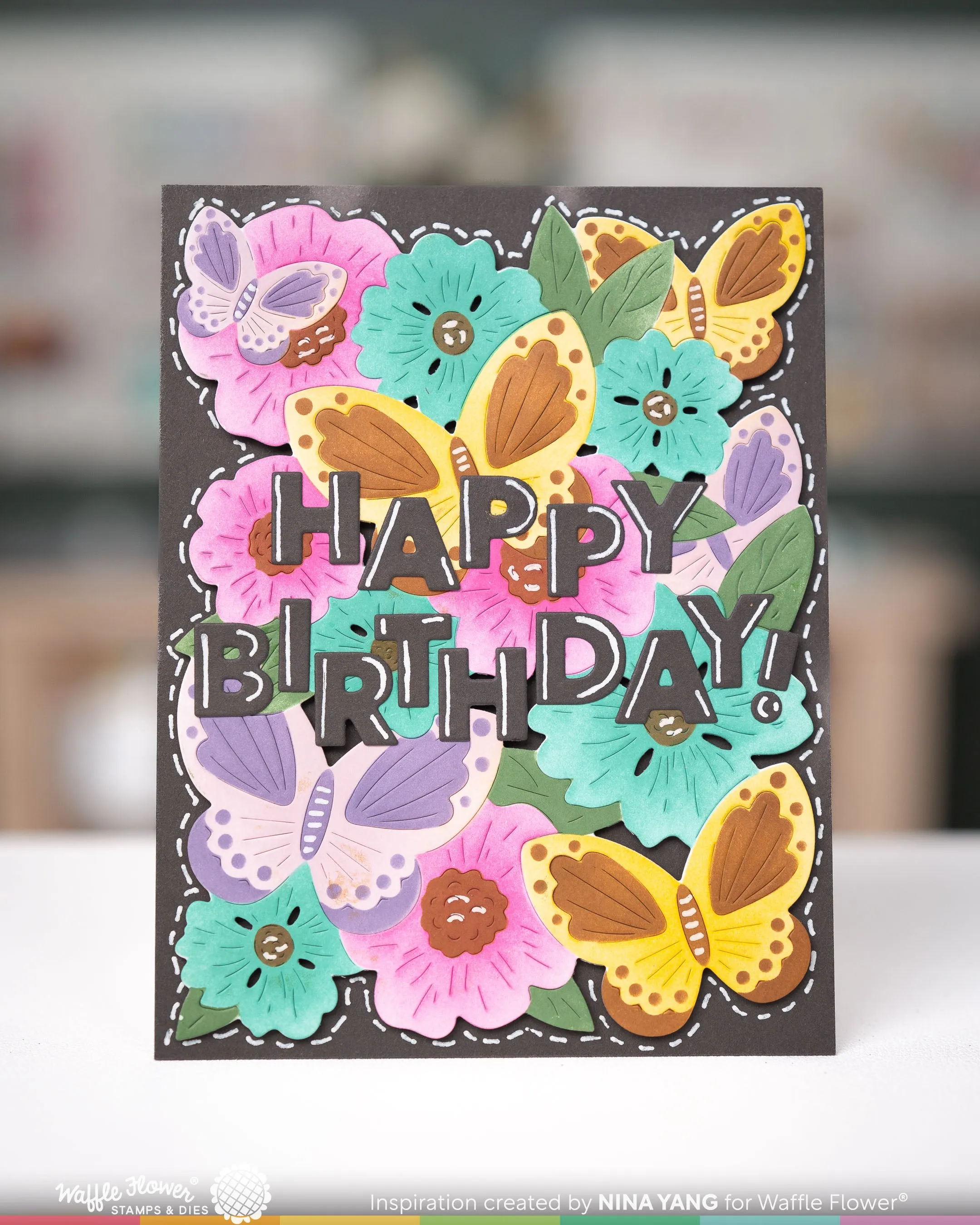Butterfly Blossom Texture Die