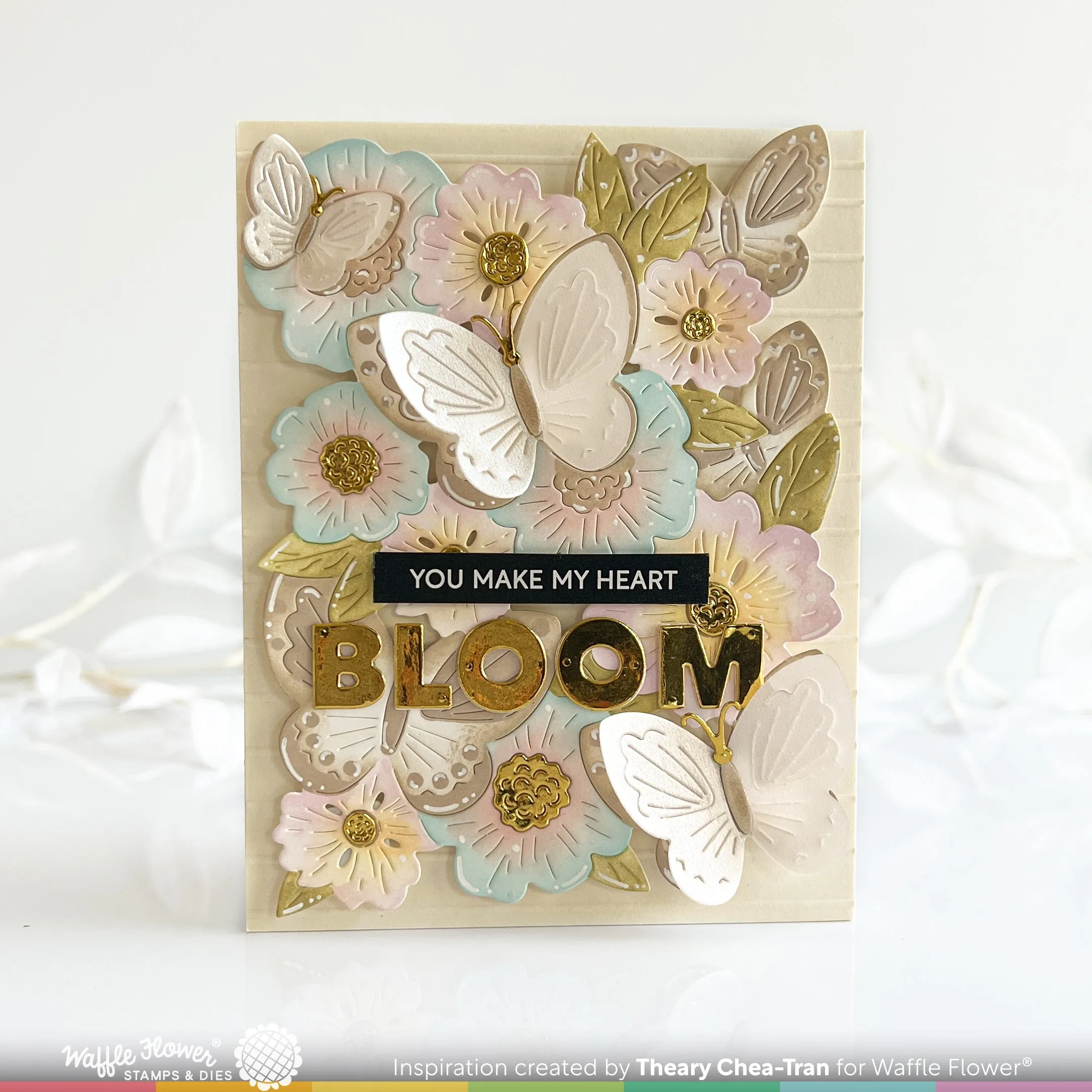 Butterfly Blossom Texture Die
