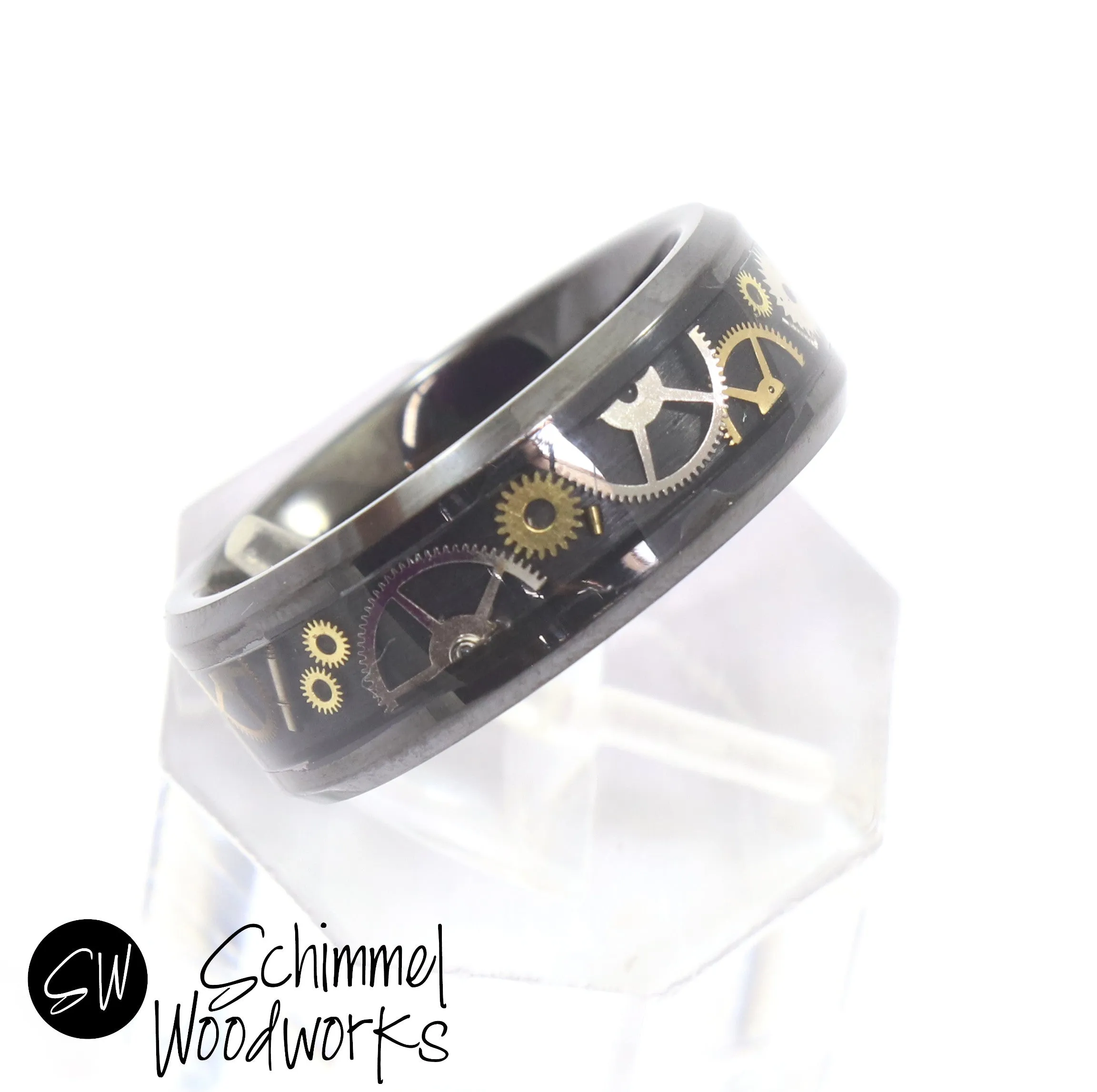 Ceramic Steampunk Ring