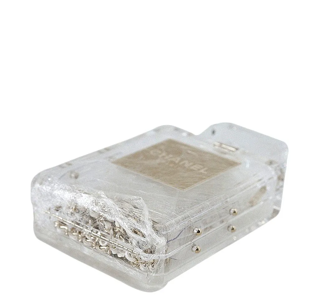 Chanel Clear Plexiglass Perfume Bottle Bag