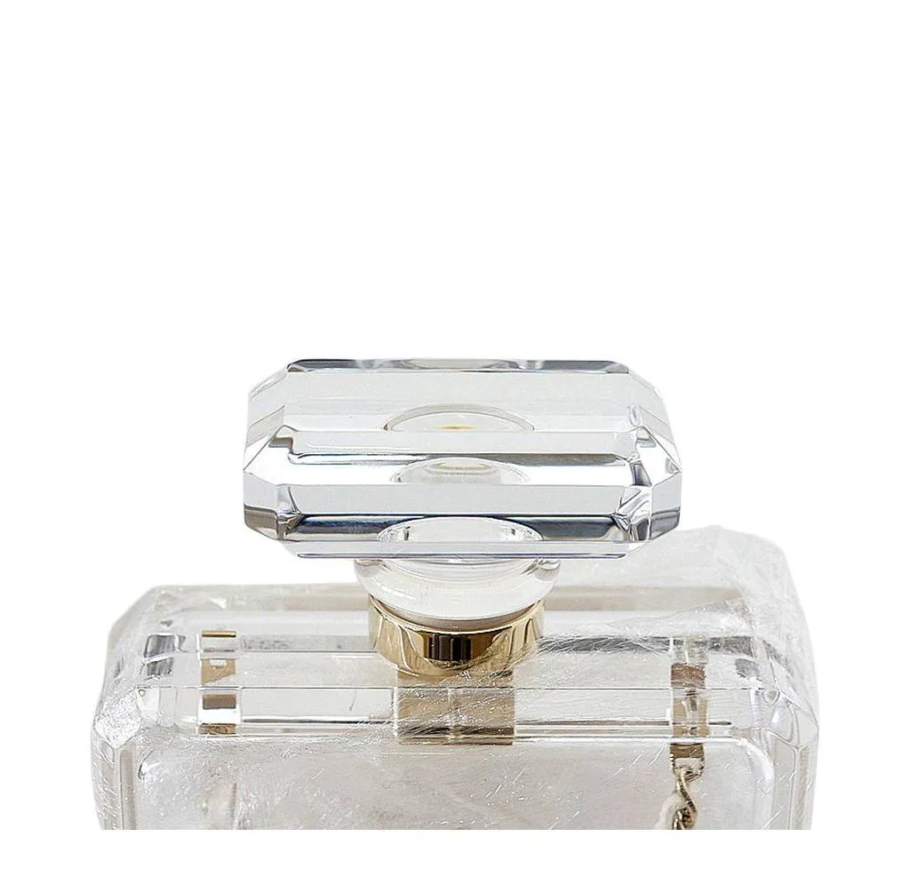 Chanel Clear Plexiglass Perfume Bottle Bag