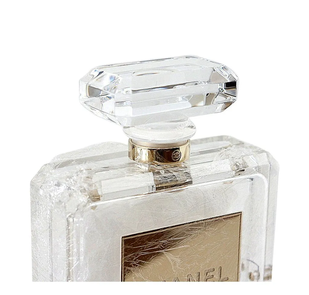 Chanel Clear Plexiglass Perfume Bottle Bag