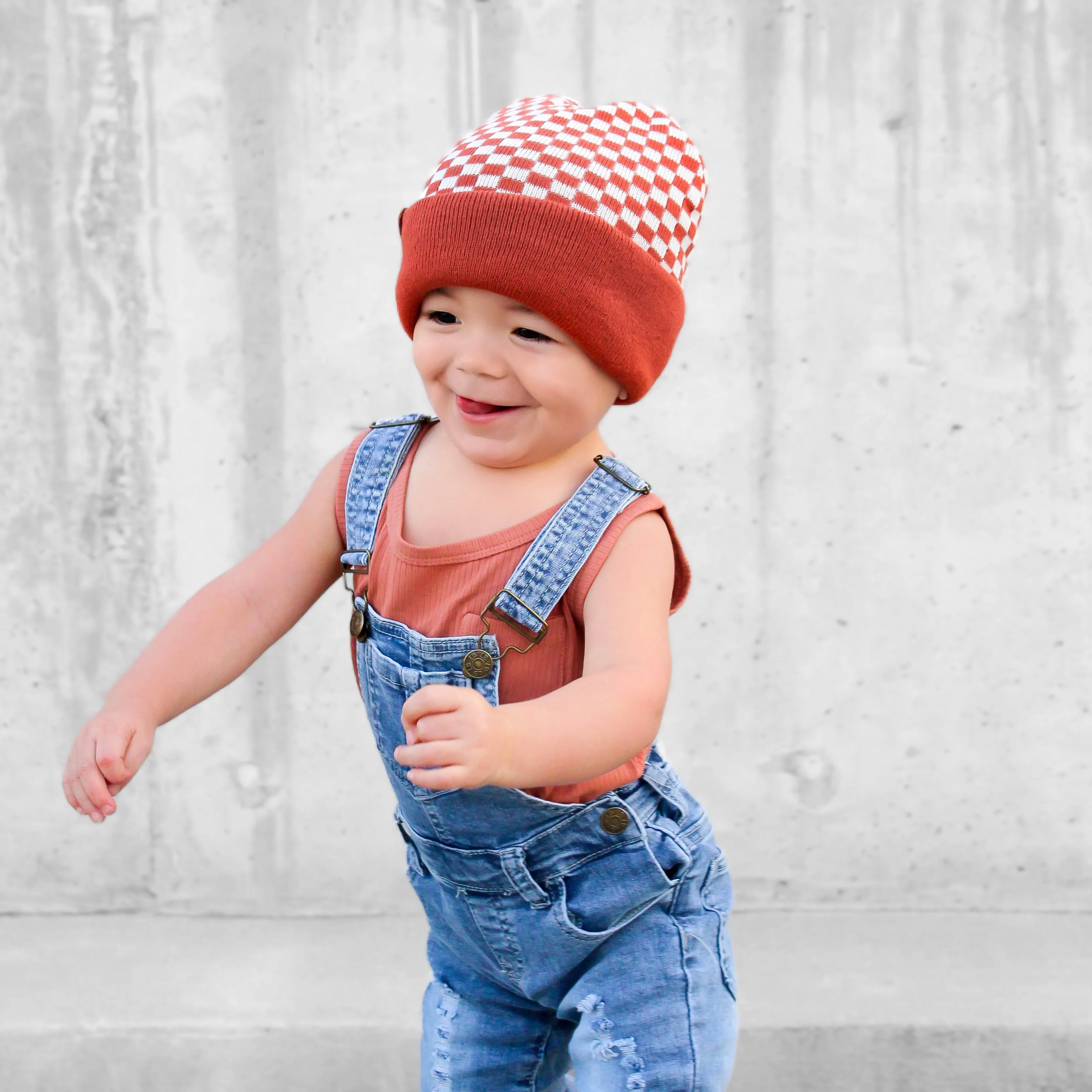 Check Yourself Reversible Beanie - Copper