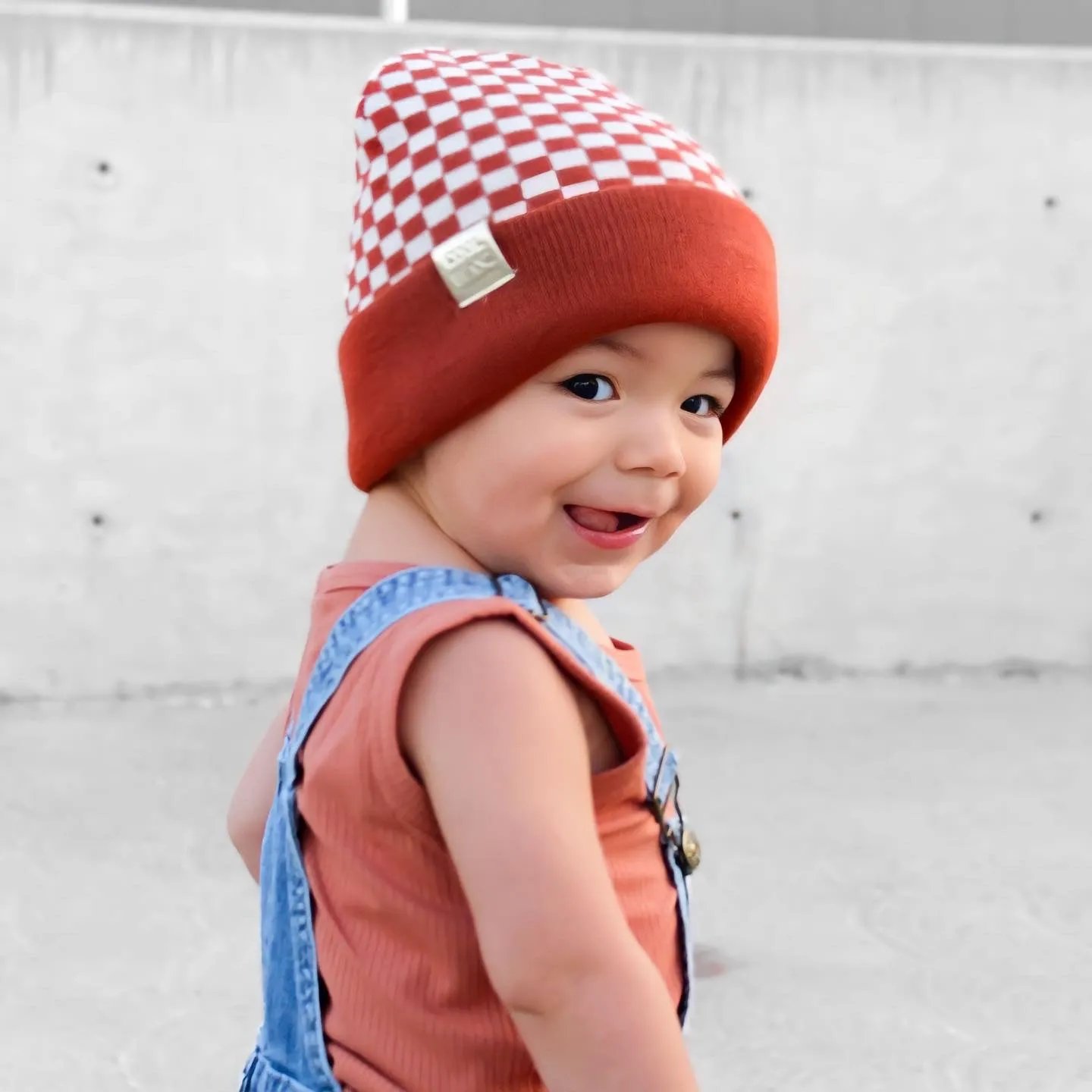 Check Yourself Reversible Beanie - Copper