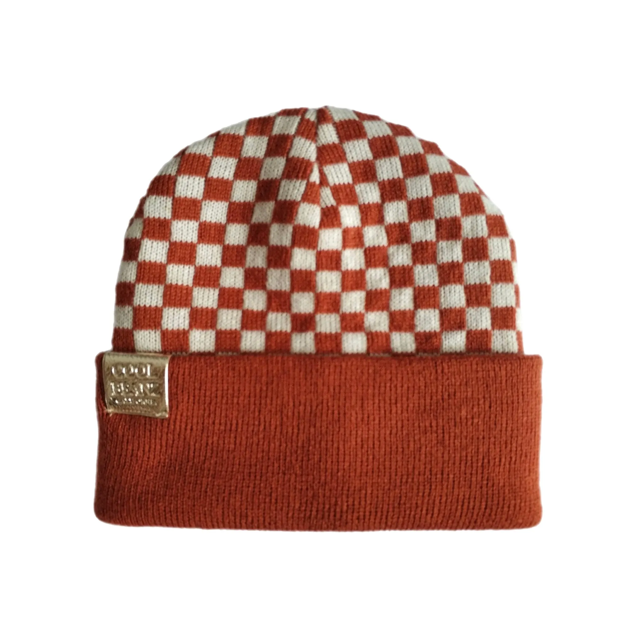 Check Yourself Reversible Beanie - Copper