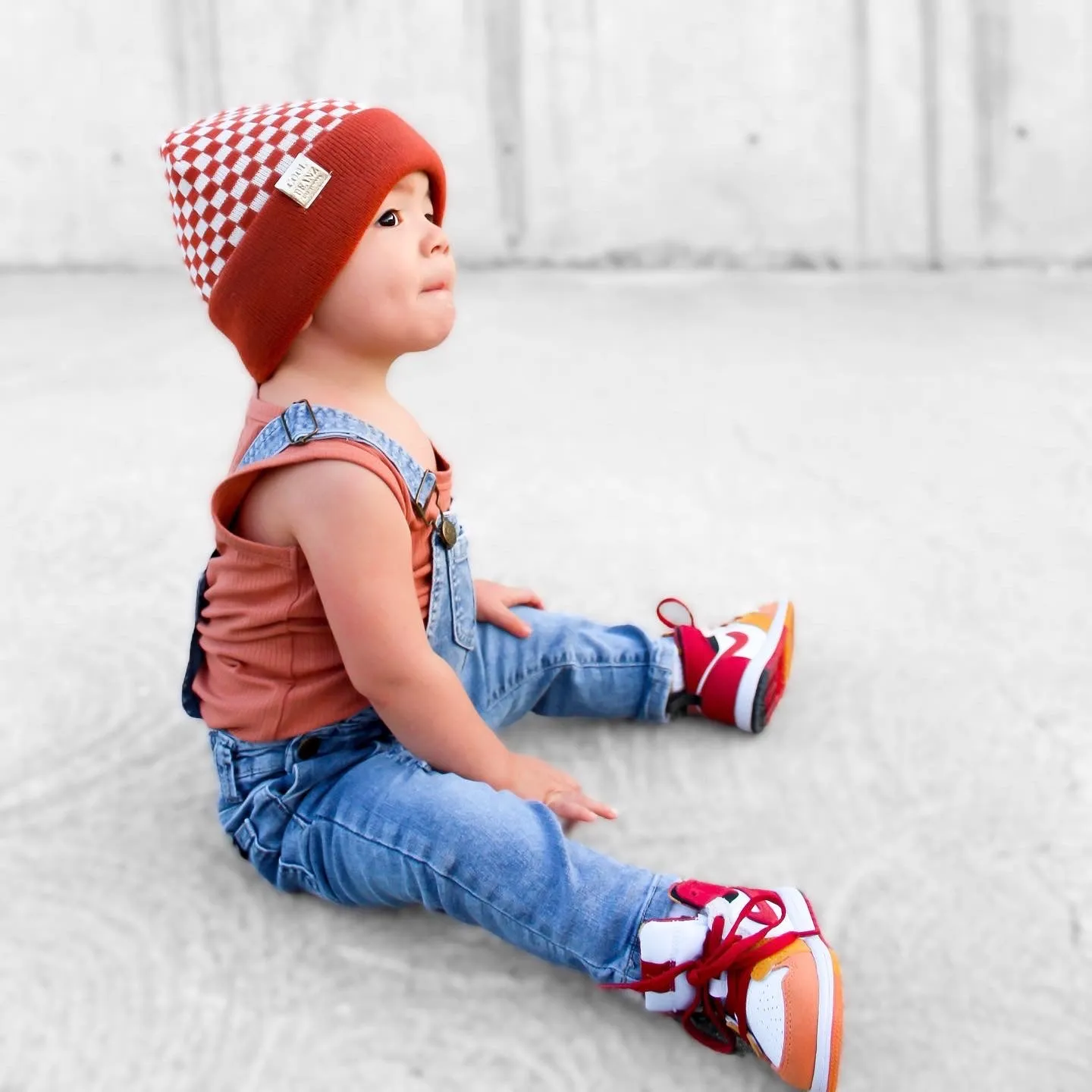 Check Yourself Reversible Beanie - Copper
