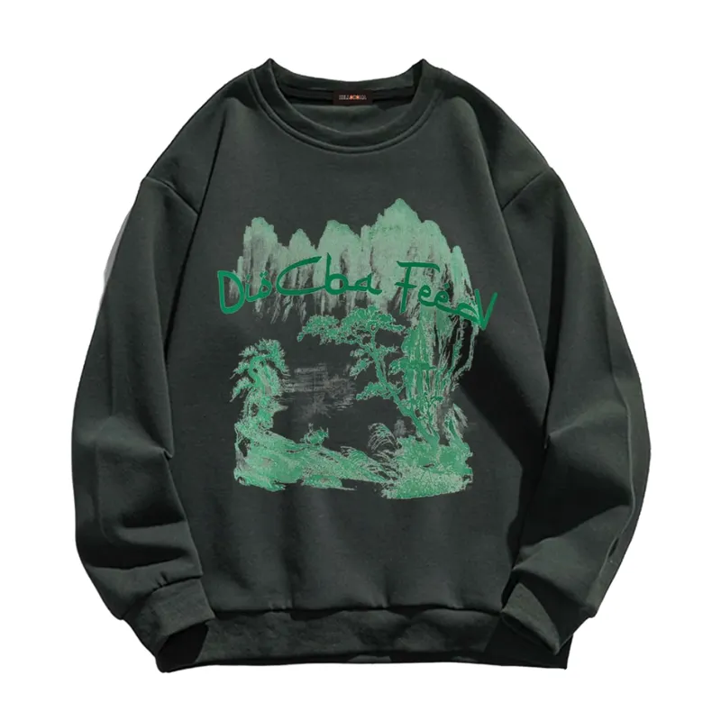 Chinese Landscape Painting Sweatshirt