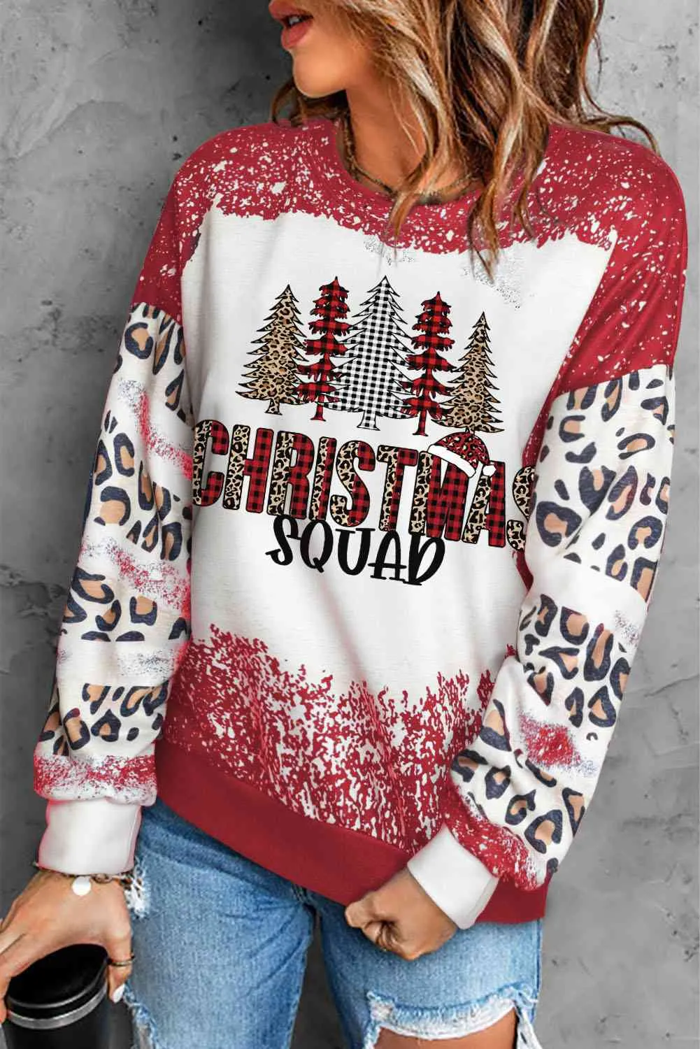 Christmas Tree Squad Graphic Sweatshirt