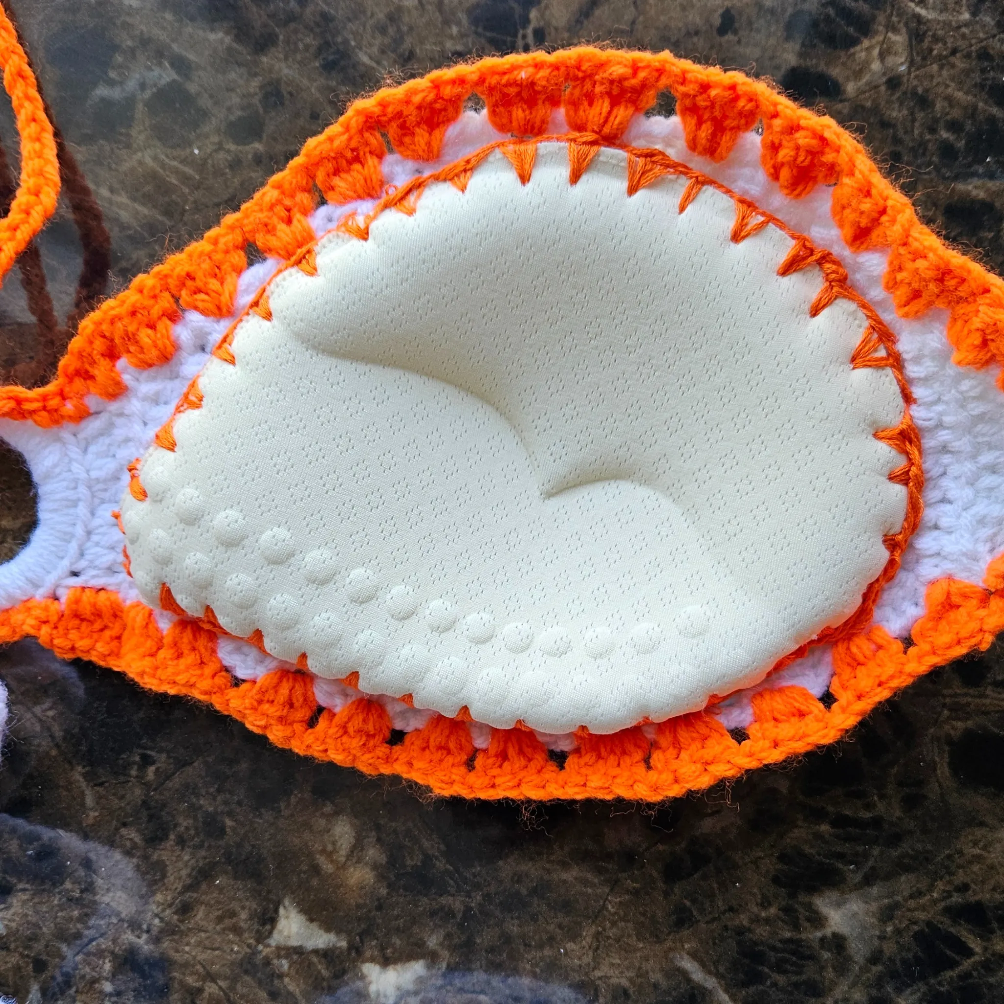 Citrus Crochet Bandeau Top
