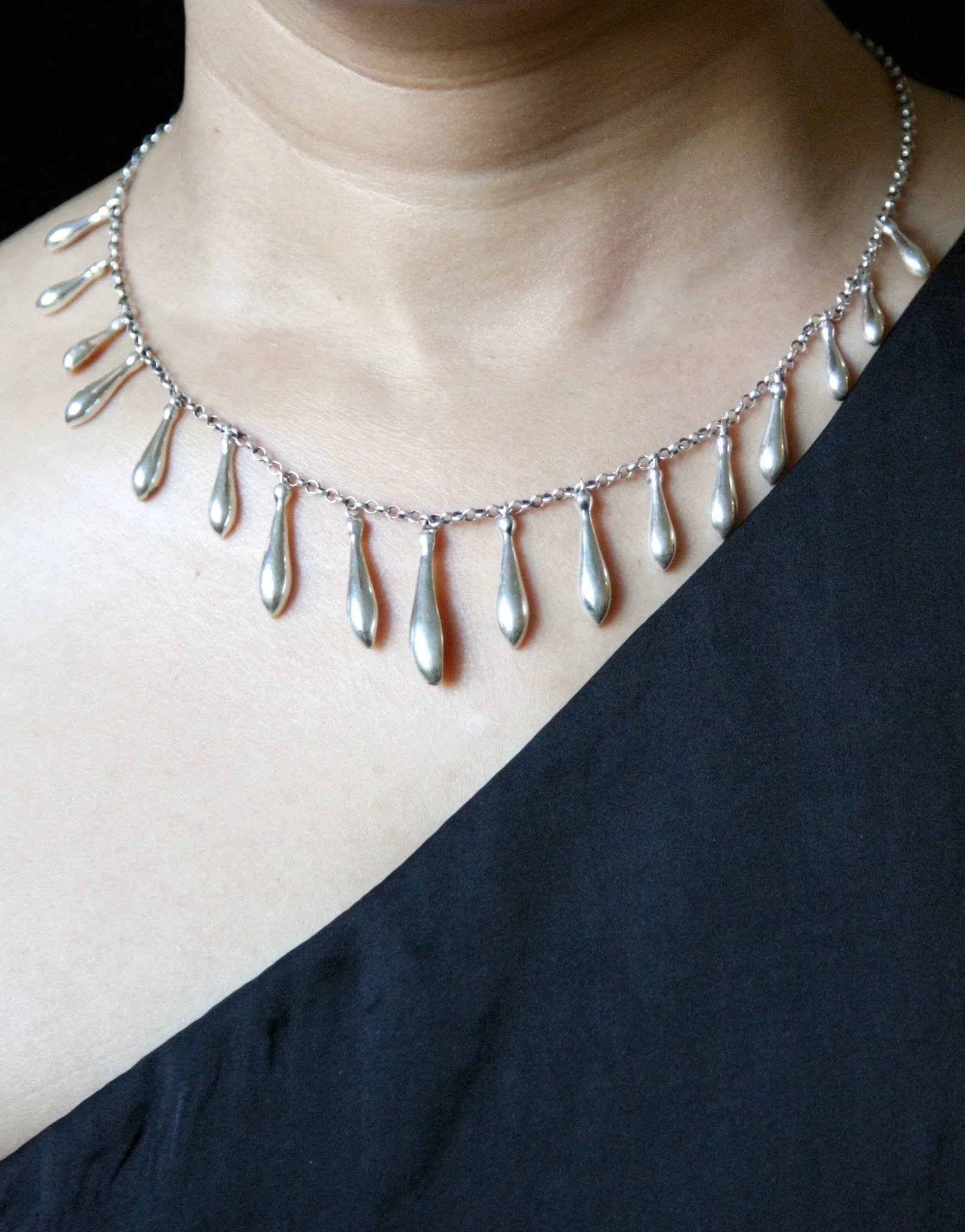 Classic string-of-drops Victorian necklace
