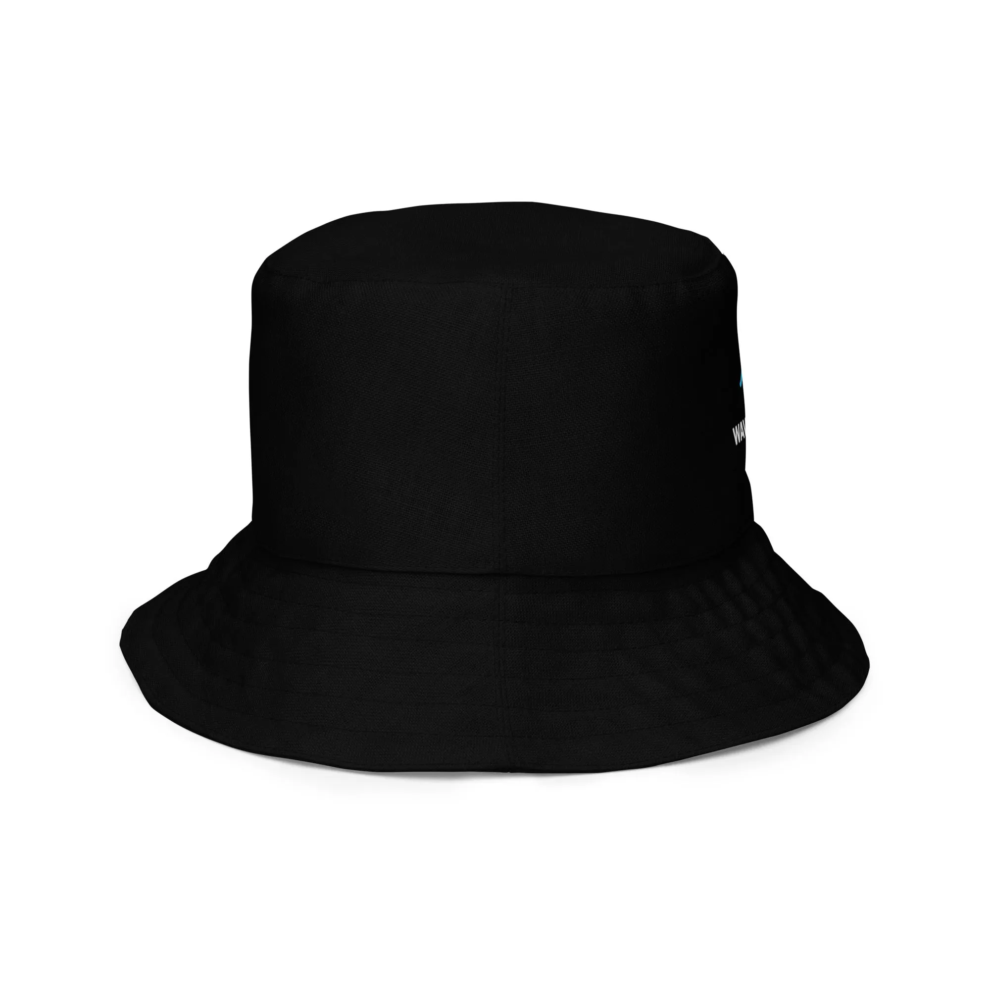Classic Wave Black Bucket Hat