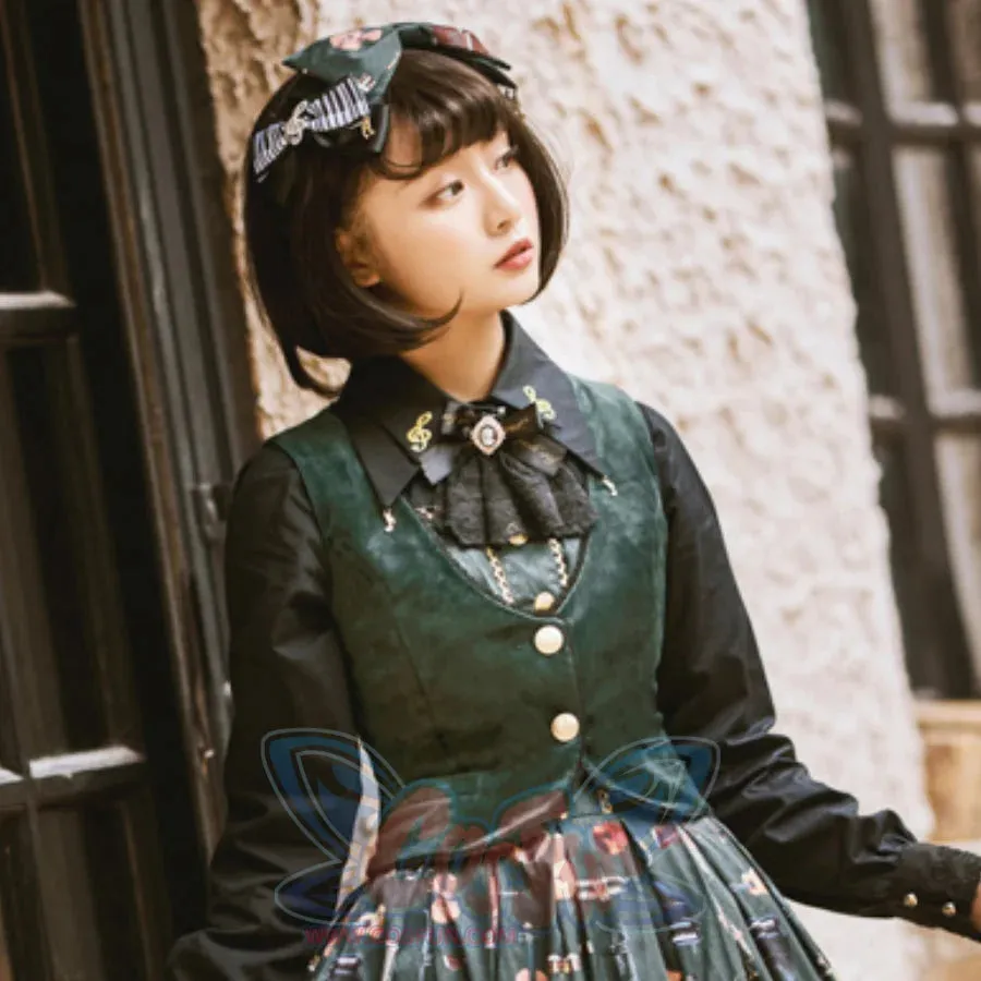College Style Elegant Winter Velvet Lolita Vest