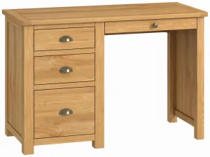 Cottage Home Office Single Pedestal Desk
