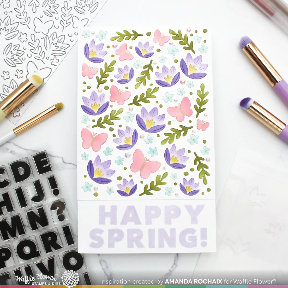 Crocus Flutter Stencil
