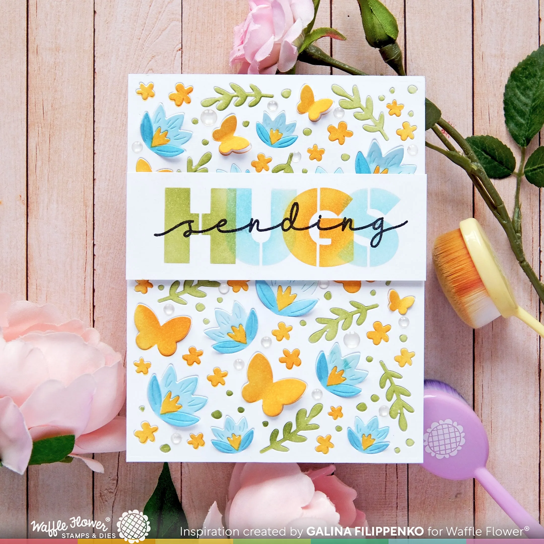 Crocus Flutter Stencil
