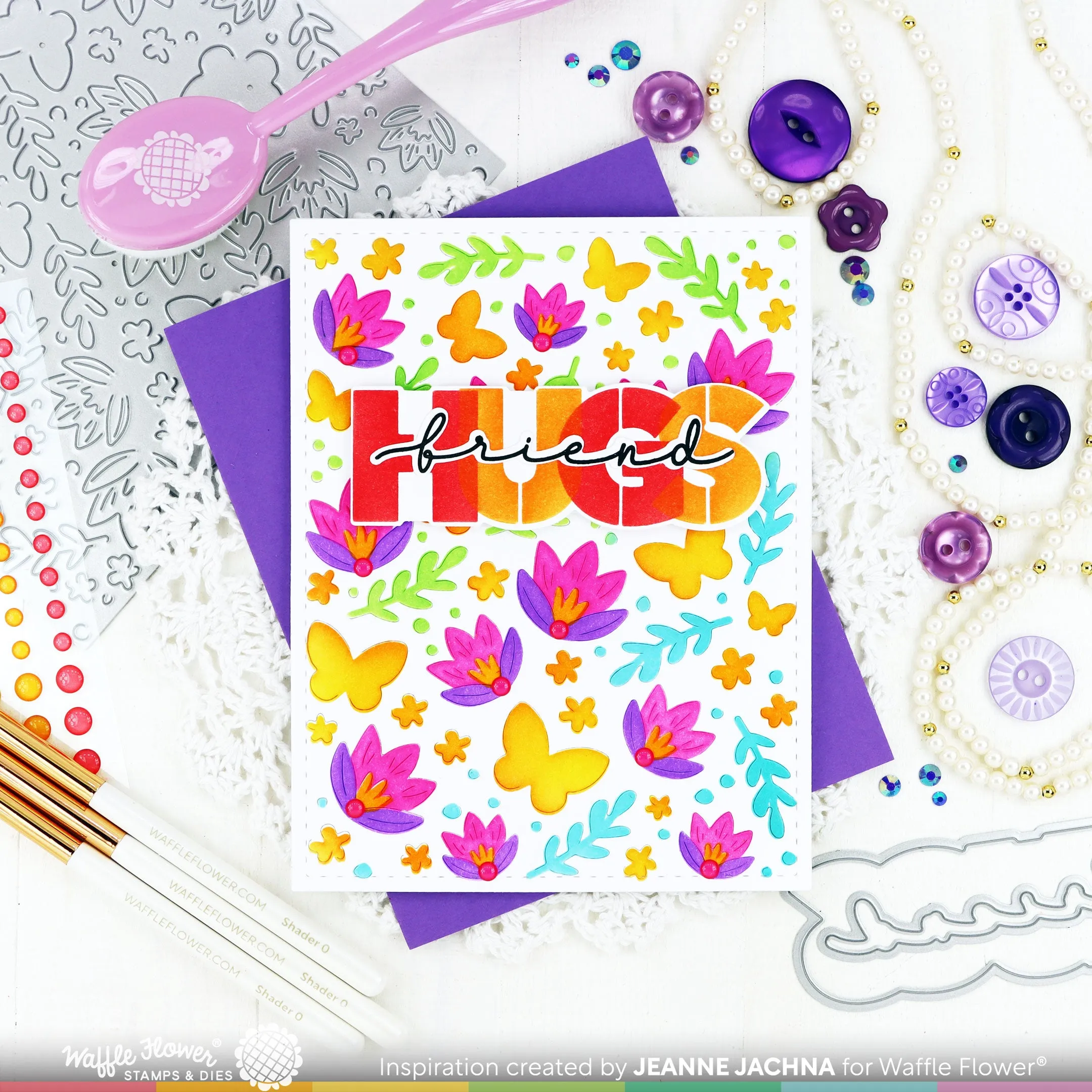 Crocus Flutter Stencil