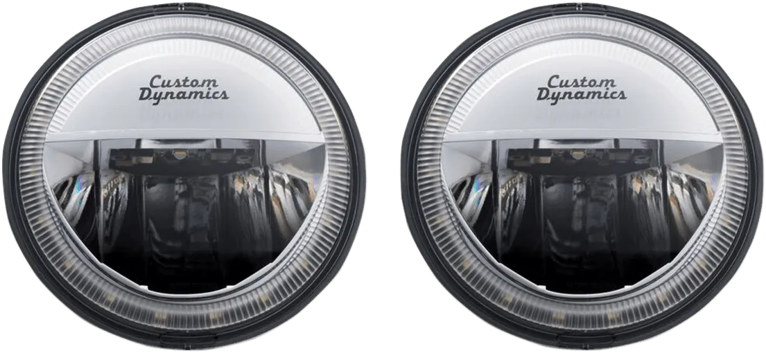 Custom Dynamics CDTB-45-AW-2C 4.5in. TruBeam LED Passing Lamps - Chrome