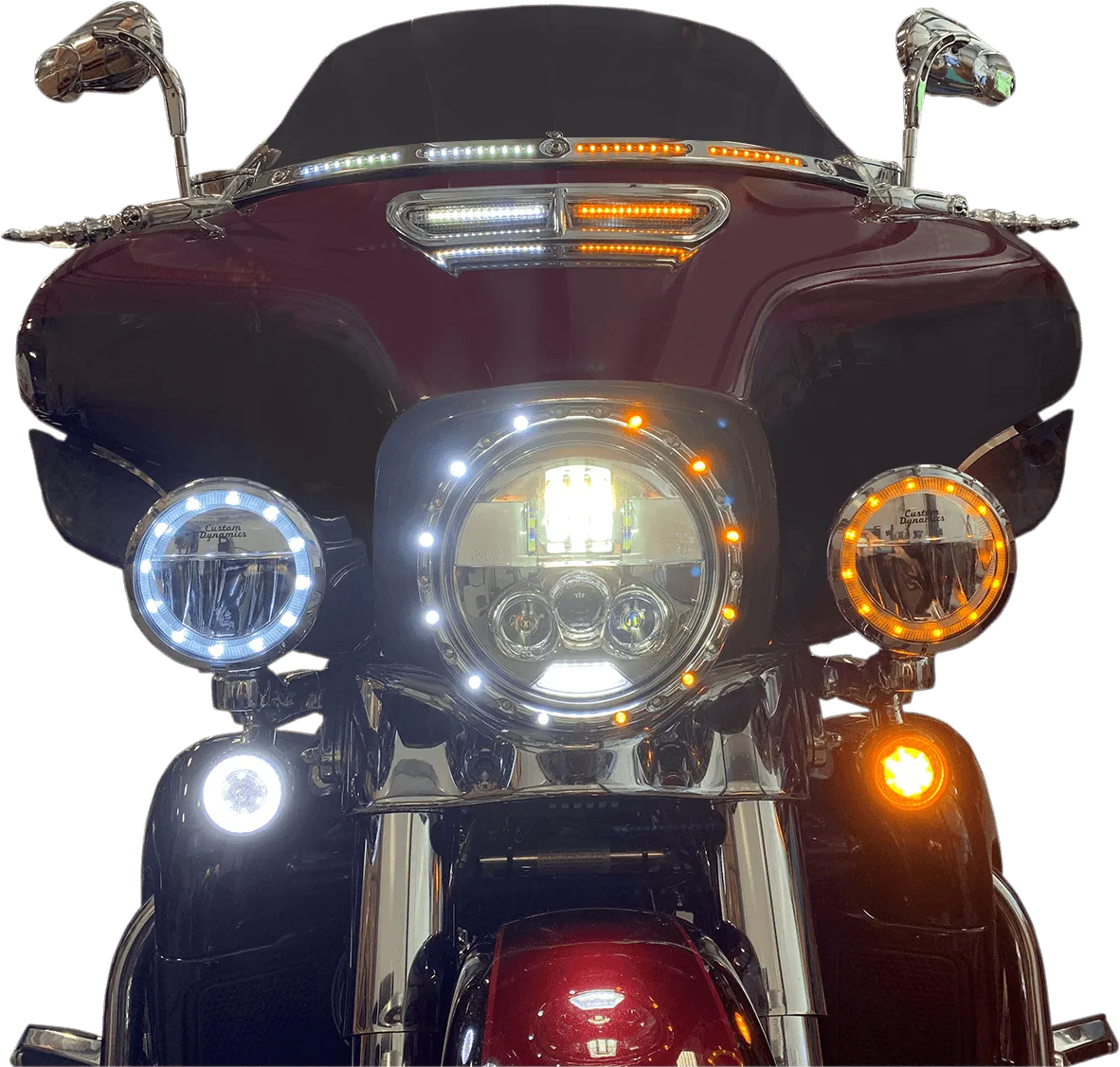 Custom Dynamics CDTB-45-AW-2C 4.5in. TruBeam LED Passing Lamps - Chrome