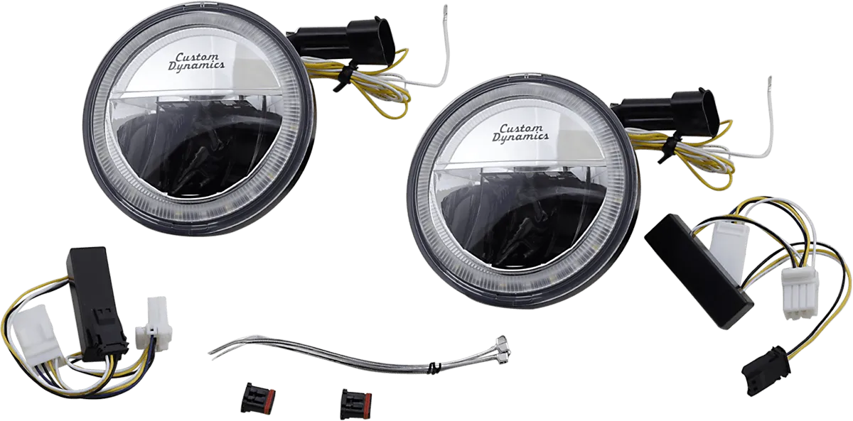 Custom Dynamics CDTB-45-AW-2C 4.5in. TruBeam LED Passing Lamps - Chrome