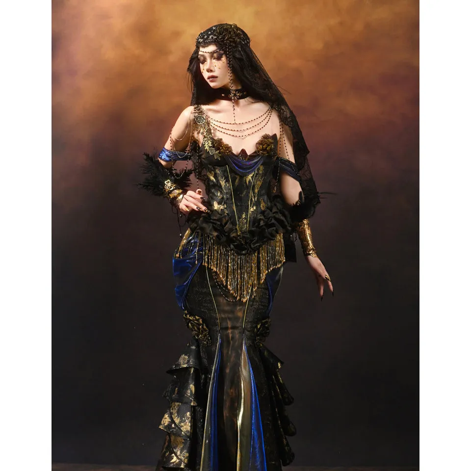 dark aristocratic mermaid skirt