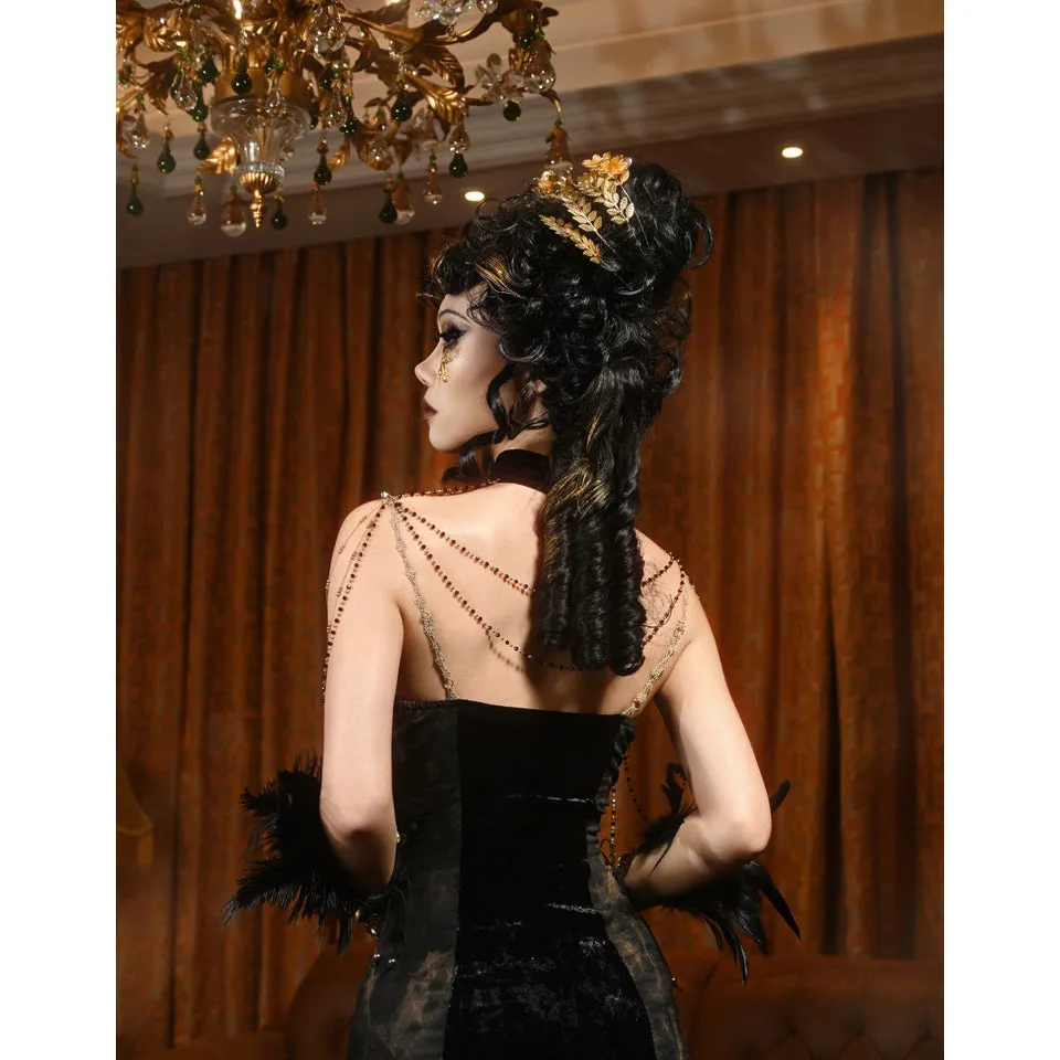 Dark aristocrat's strap dress