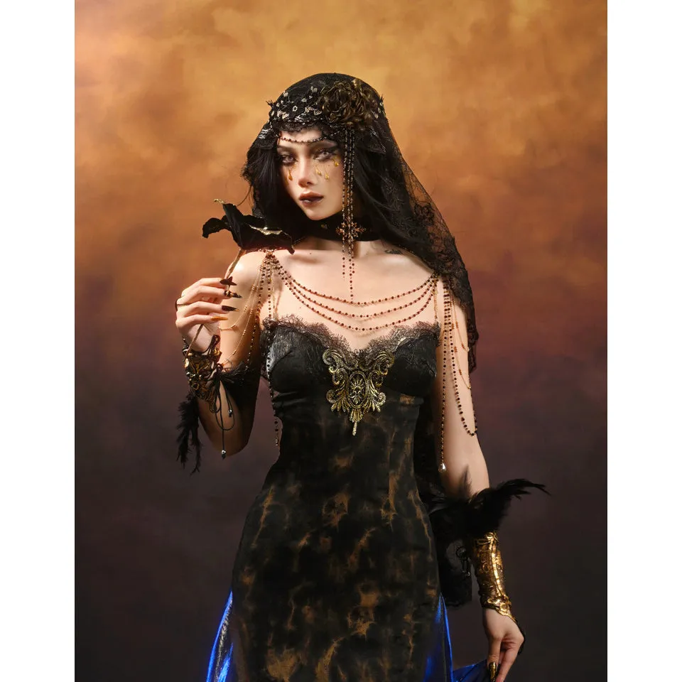 Dark aristocrat's strap dress