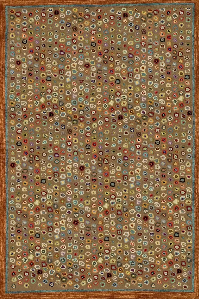 Dash & Albert Cats Paw Micro Hooked Wool Rug 2 x 3
