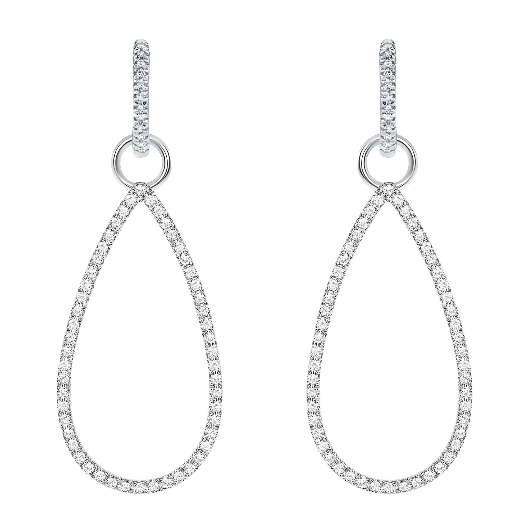 Desk to Drink Diamond Hoop Charms