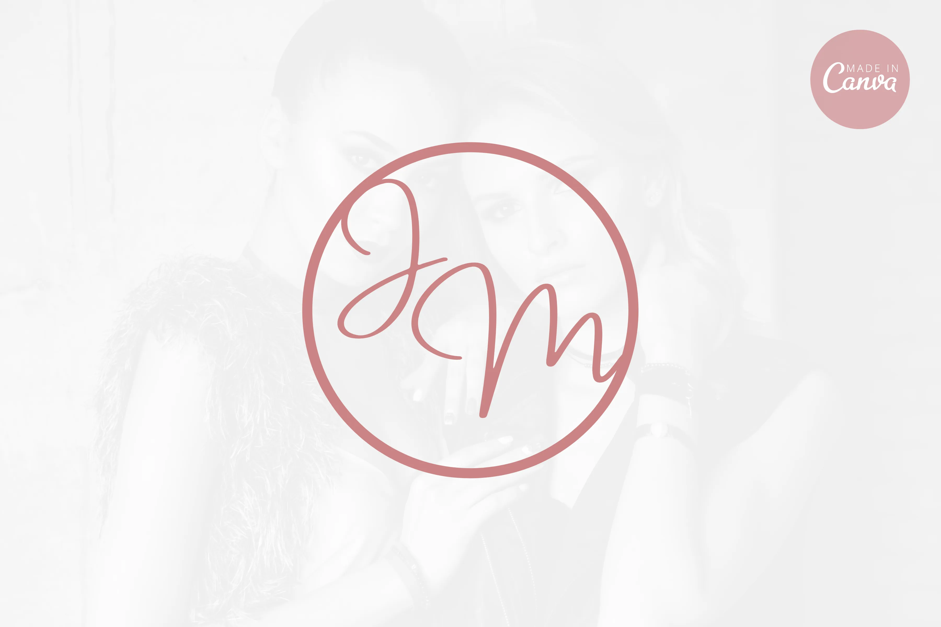 DIY JM Fashion Brand Logo Canva Template