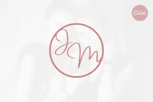DIY JM Fashion Brand Logo Canva Template