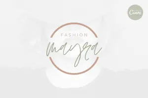 DIY Mayra Fashion Brand Logo Canva Template
