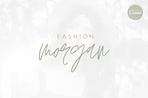 DIY Morgan Fashion Brand Logo Canva Template