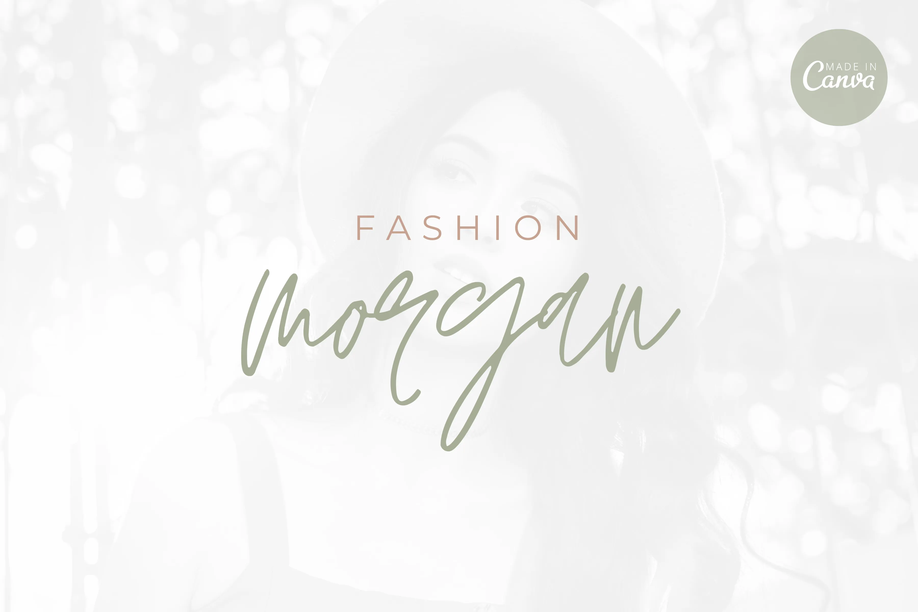 DIY Morgan Fashion Brand Logo Canva Template
