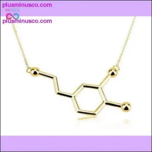 Dopamine Molecule Elegant Long Chain Small Pendant Unisex
