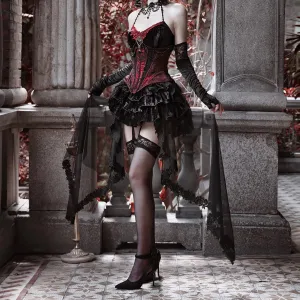 duchess tiered lace skirt