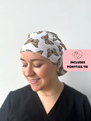 DuoStyle Scrub Hat - Monarch Butterflies
