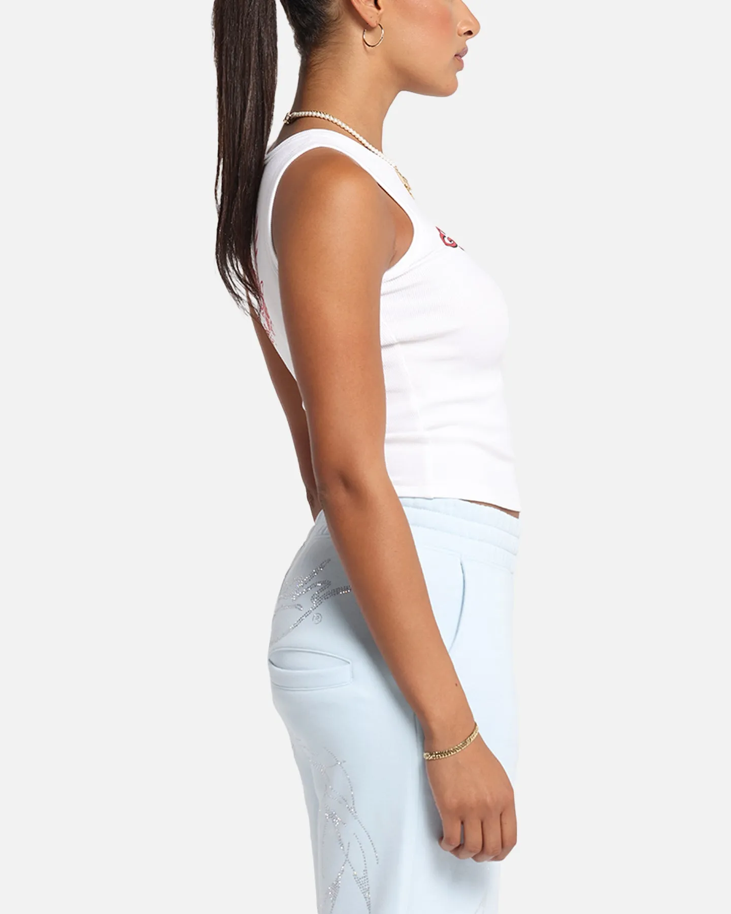 Ed Hardy Women's Tried And True Tank White