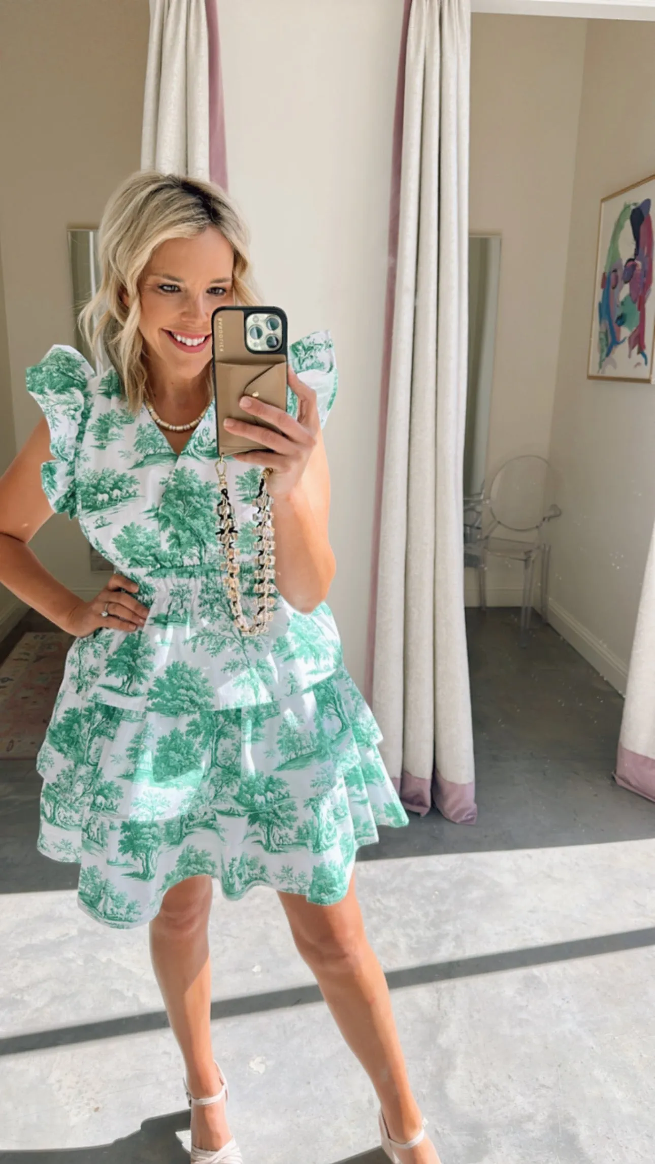 Eden Green Bridget Mini Dress