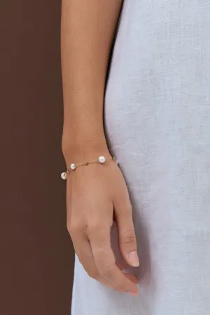 Elegant Chain Pearl Bracelet